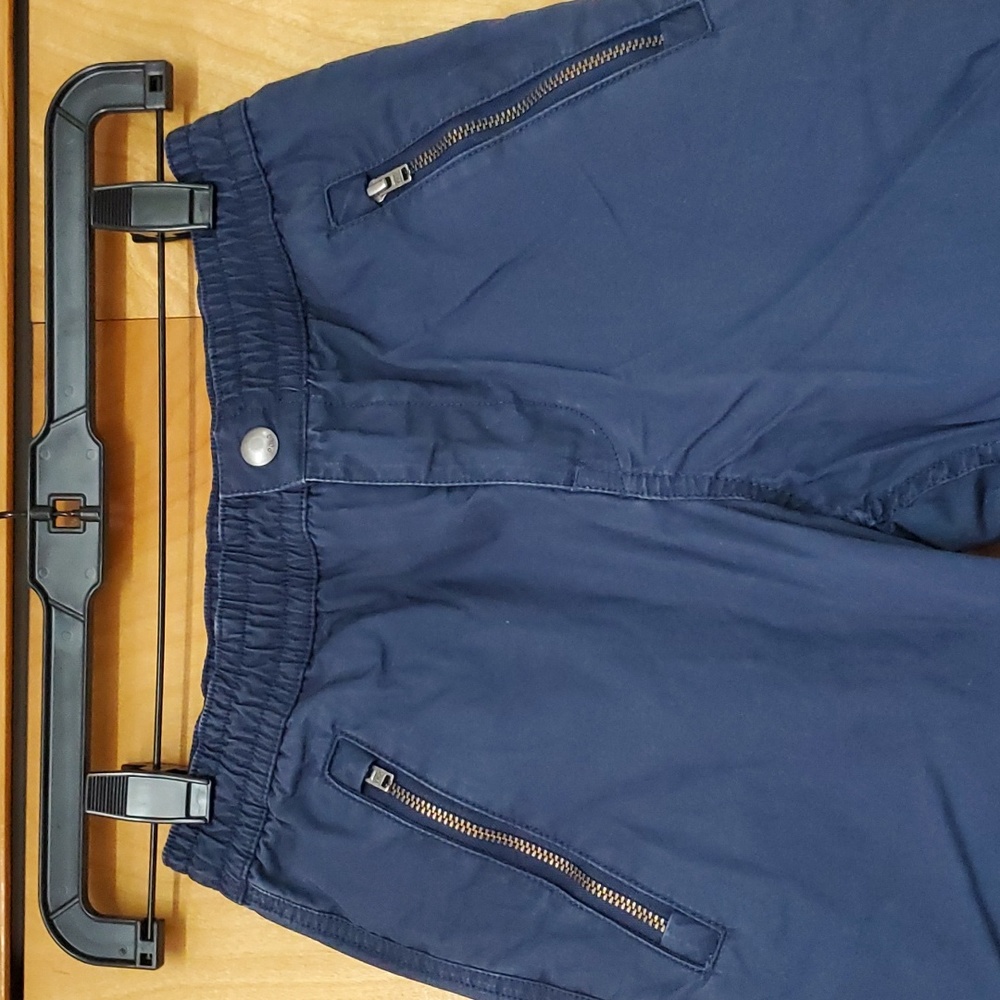 Polo Ralph Lauren 8 cargo pants navy blue elastic bottom drawstring wais…